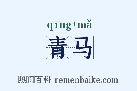 青马是什么意思的图片